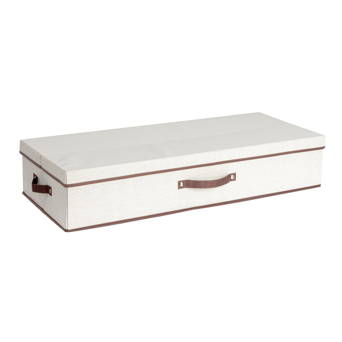 Gift Wrap Organizer with Lid – Natural & Brown