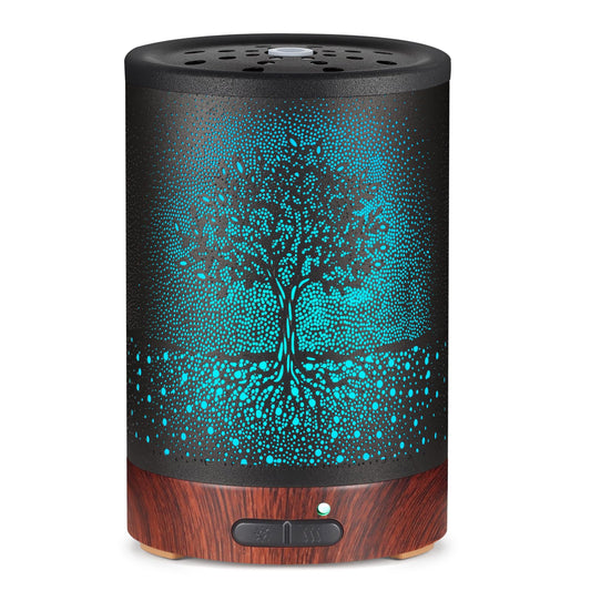 Essential Oil Diffuser – Metal Cool Mist Aromatherapy (Tree Design)