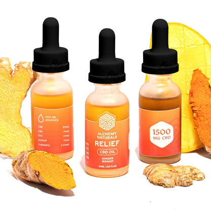6 Pack: Alchemy Naturals CBD Relief Oil (1500mg)