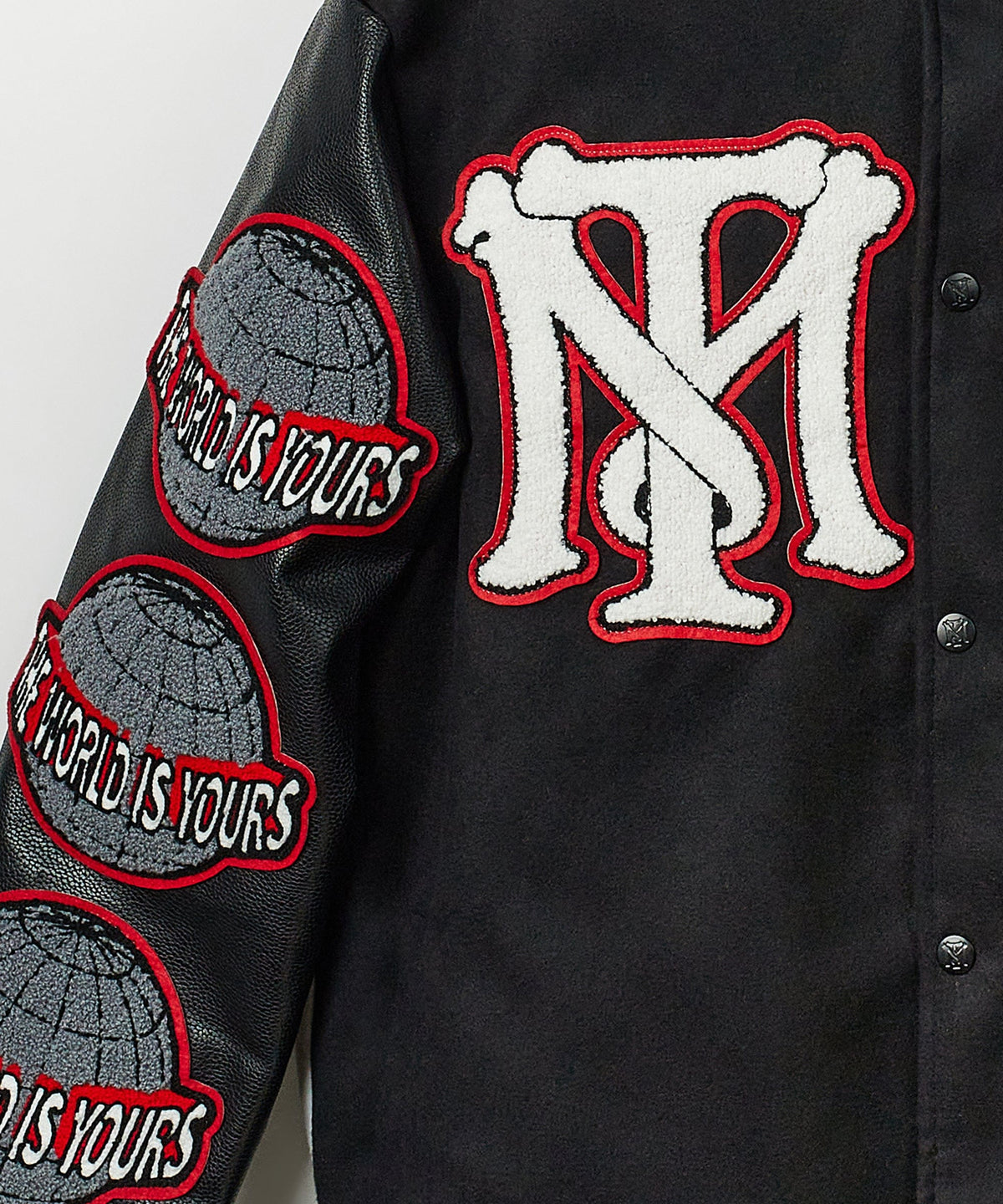 Scarface Vegan Leather Varsity Jacket