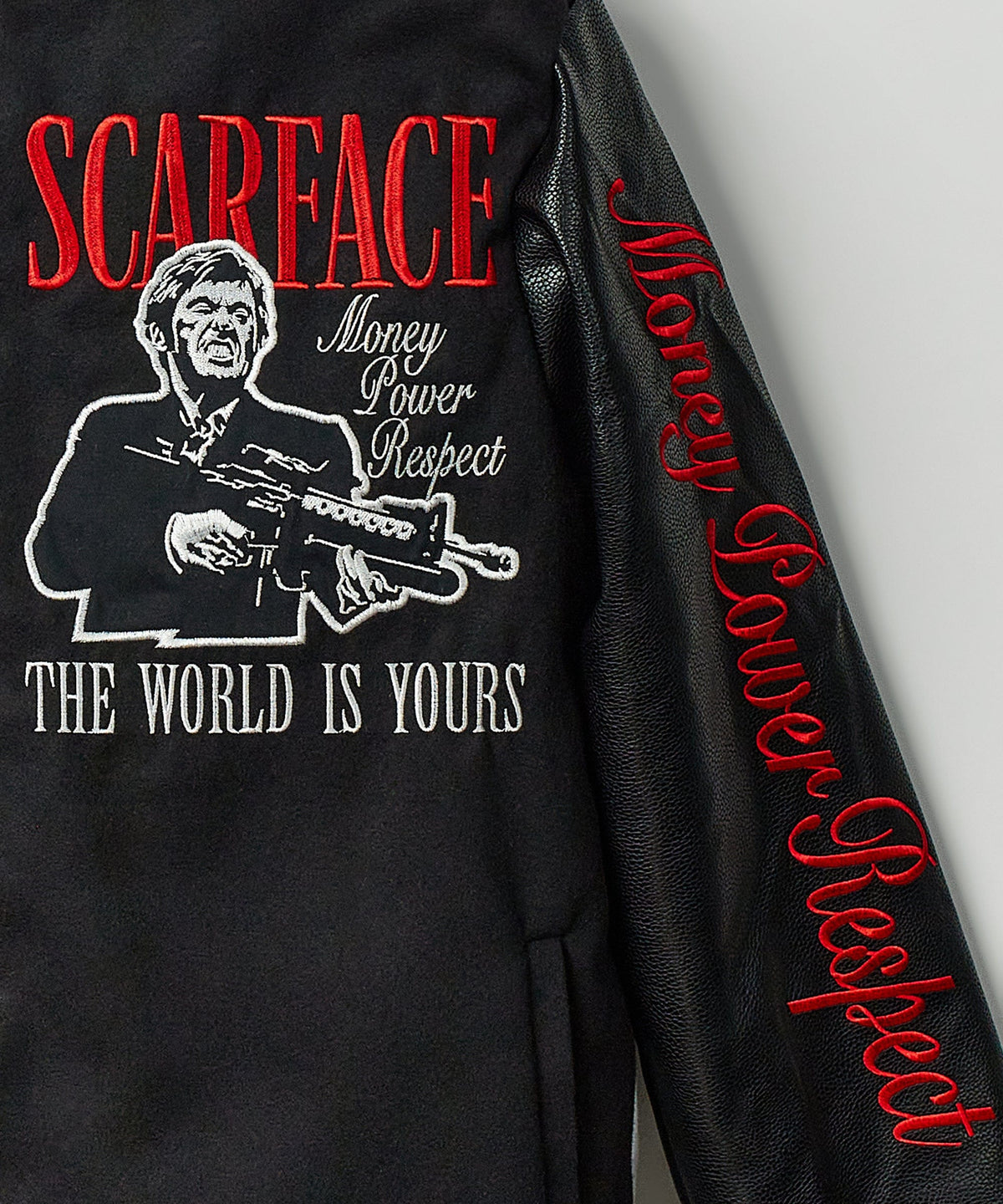 Scarface Vegan Leather Varsity Jacket