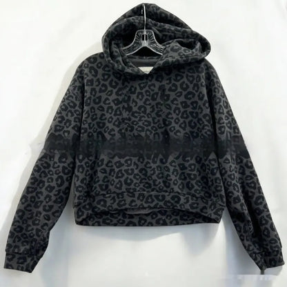 Leopard Print Hoodie – Vintage Retro Streetwear