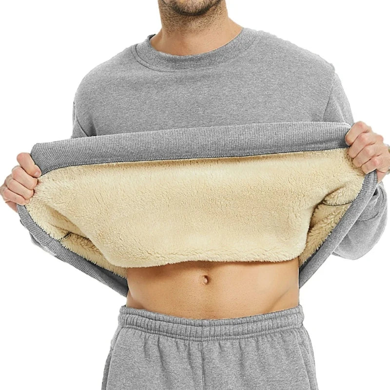 Camiseta Térmica Polar Hombre: Estilo Coreano Otoño/Invierno