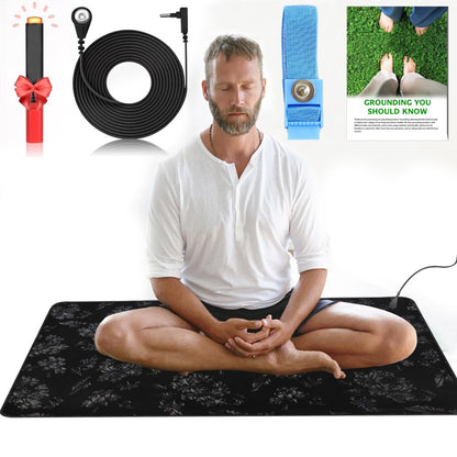 Grounding Mat for Sleeping – Patterned Earth Pad with Testing Pen (15.7" × 31.4")