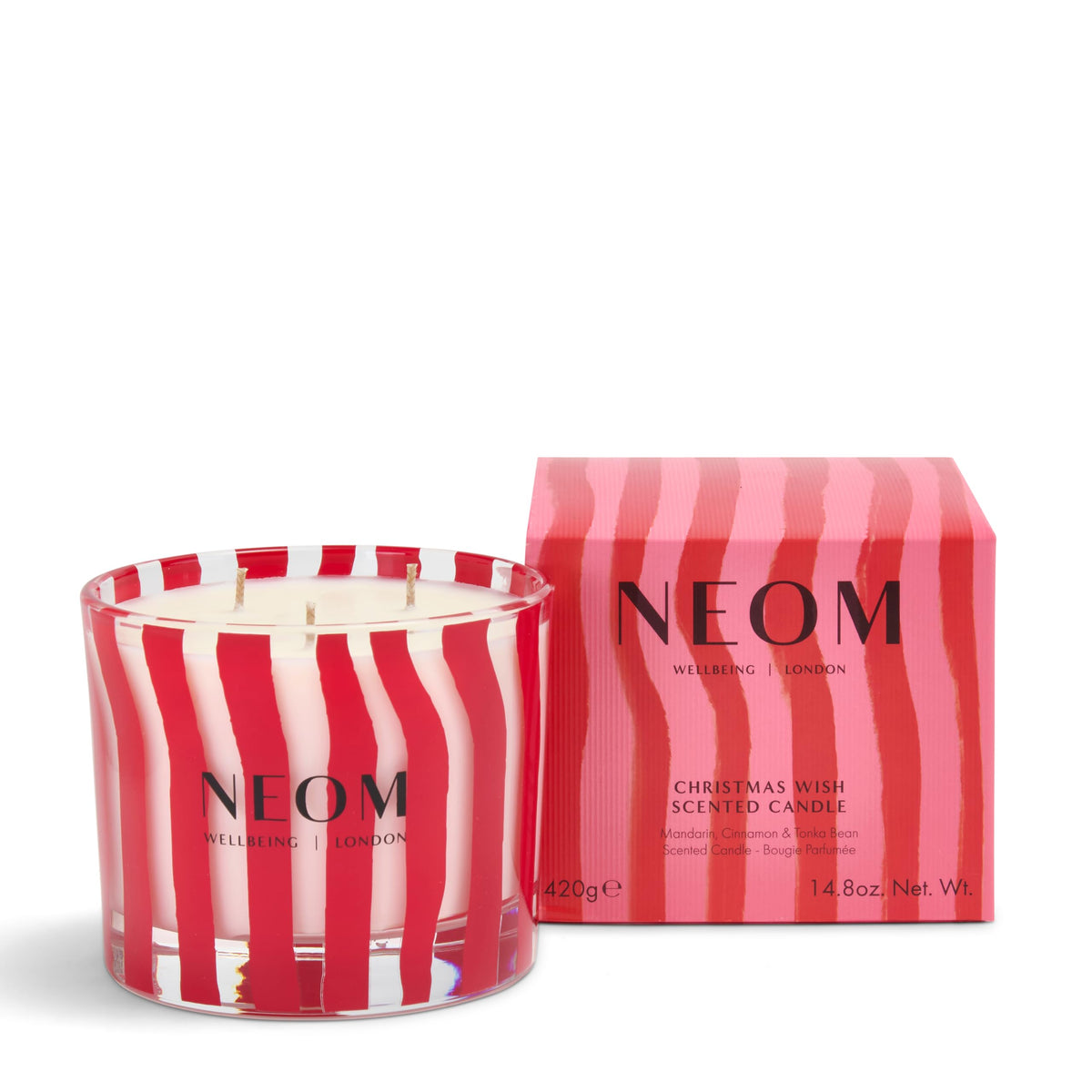 Christmas Wish Luxury Scented Candle – Mandarin & Cinnamon (3‑Wick)