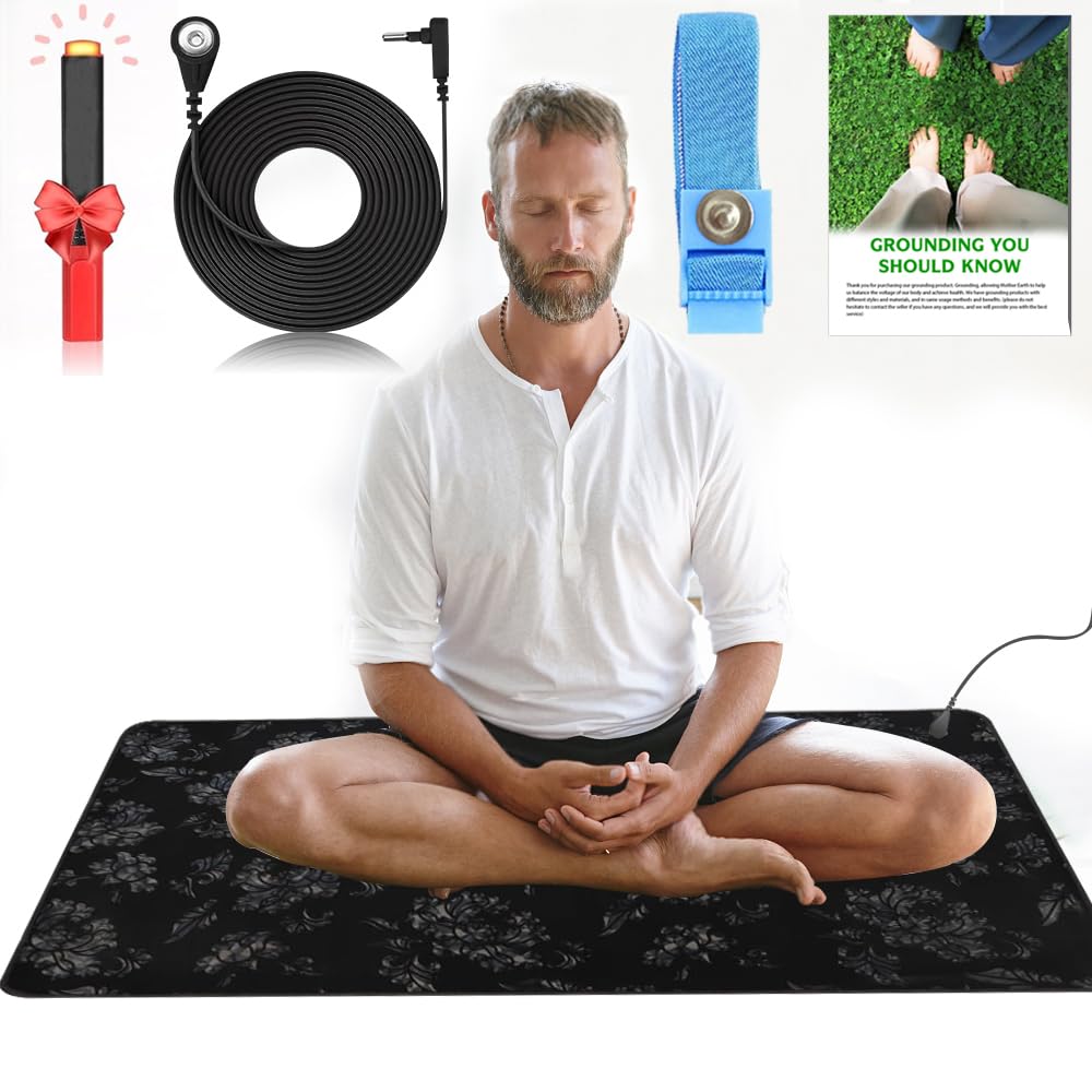 Grounding Mat for Sleeping – Patterned Earth Pad with Testing Pen (15.7" × 31.4")